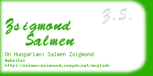 zsigmond salmen business card